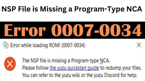 The nsp file is missing a program-type nca Tutorials on google talks about 4nxci
